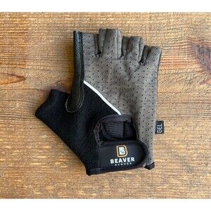Tactical Fingerless Work Gloves for Men, Leather Driving Gloves